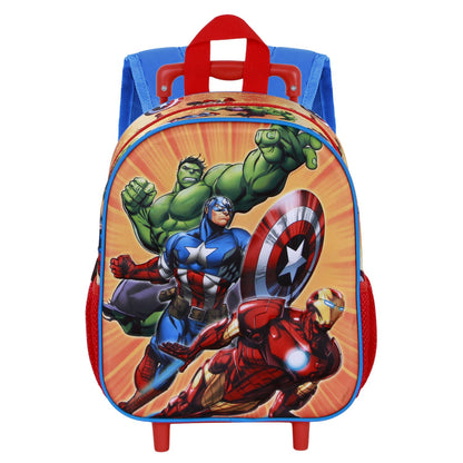 Marvel Avengers "Attack" Small 3D Rolling Backpack