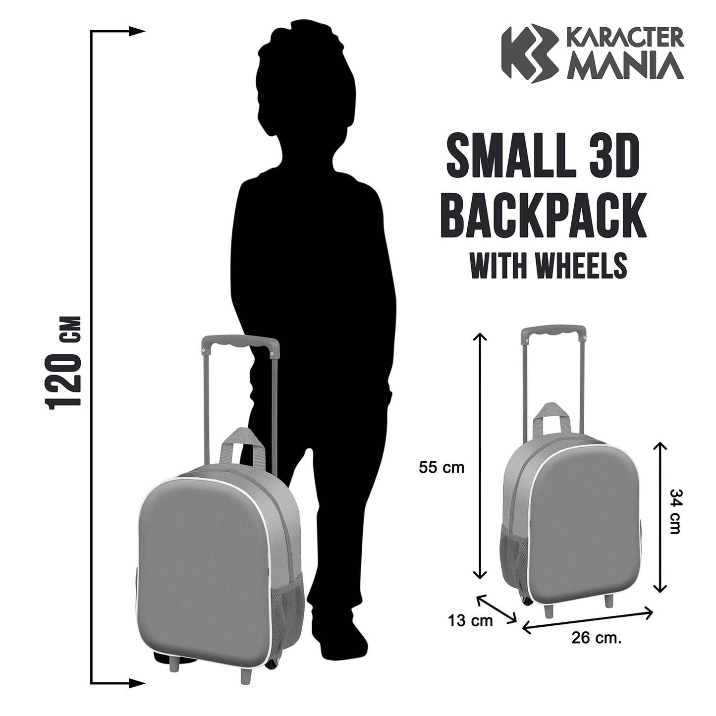 Marvel Avengers "Attack" Small 3D Rolling Backpack