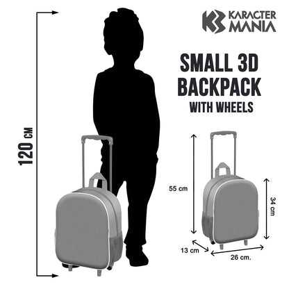 Marvel Avengers "Attack" Small 3D Rolling Backpack
