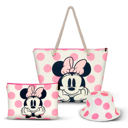 Disney Minnie Mouse Dots-Trousse de Toilette Soleil, Rose