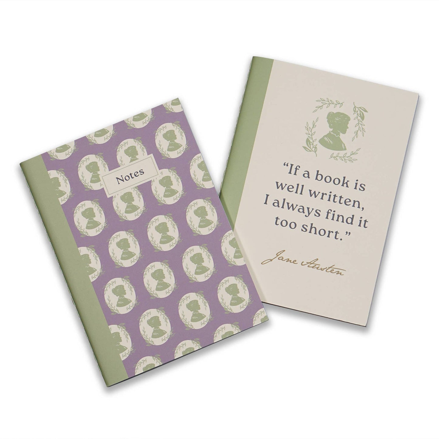 Set of 2 A6 Jane Austen notebooks