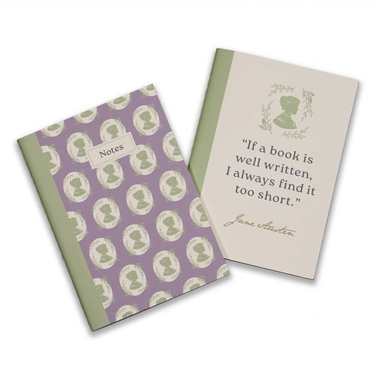 Ensemble de 2 carnets A6 Jane Austen