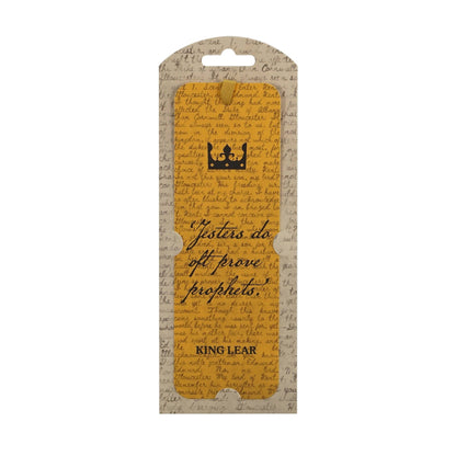 Shakespeare paper bookmark - King Lear