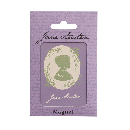 Jane Austen Magnet - Metal Silhouette