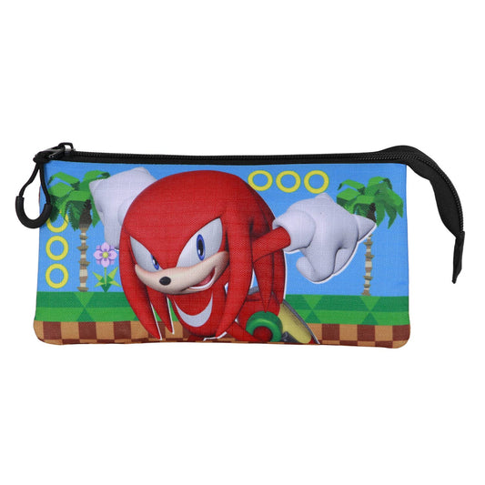 Sonic The Hedgehog - SEGA Knuckles Run Triple Pencil Case