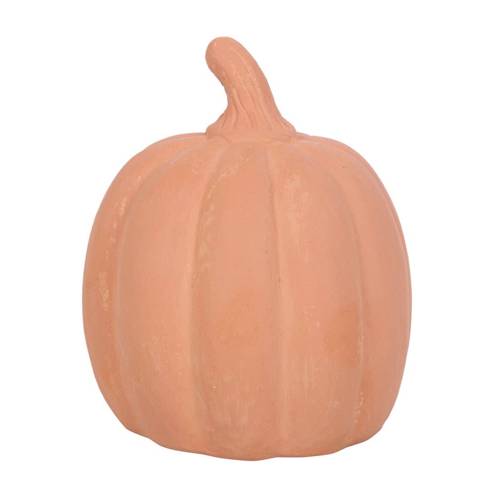 12.5 cm terracotta Halloween pumpkin decoration
