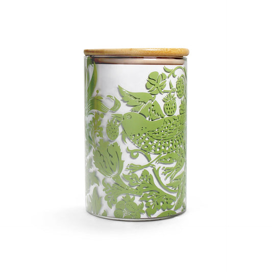 Récipient de stockage alimentaire en verre William Morris - vert sauge