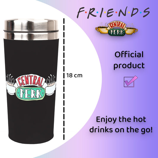 Mug isotherme Friends – noir – 450 ml