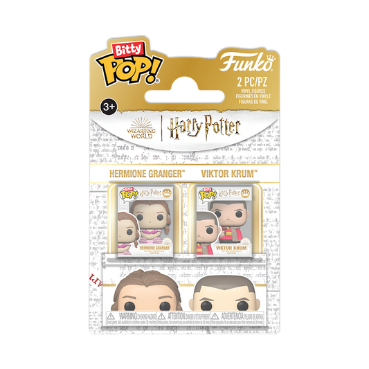 Bitty Pop! Hermione Granger & Viktor Krum 2-Pack - packaging officiel