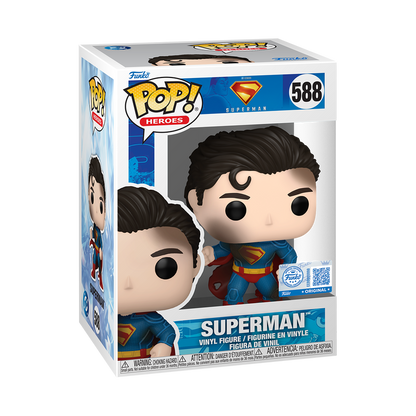 Pop! Superman (Battle Damaged) - packaging officiel