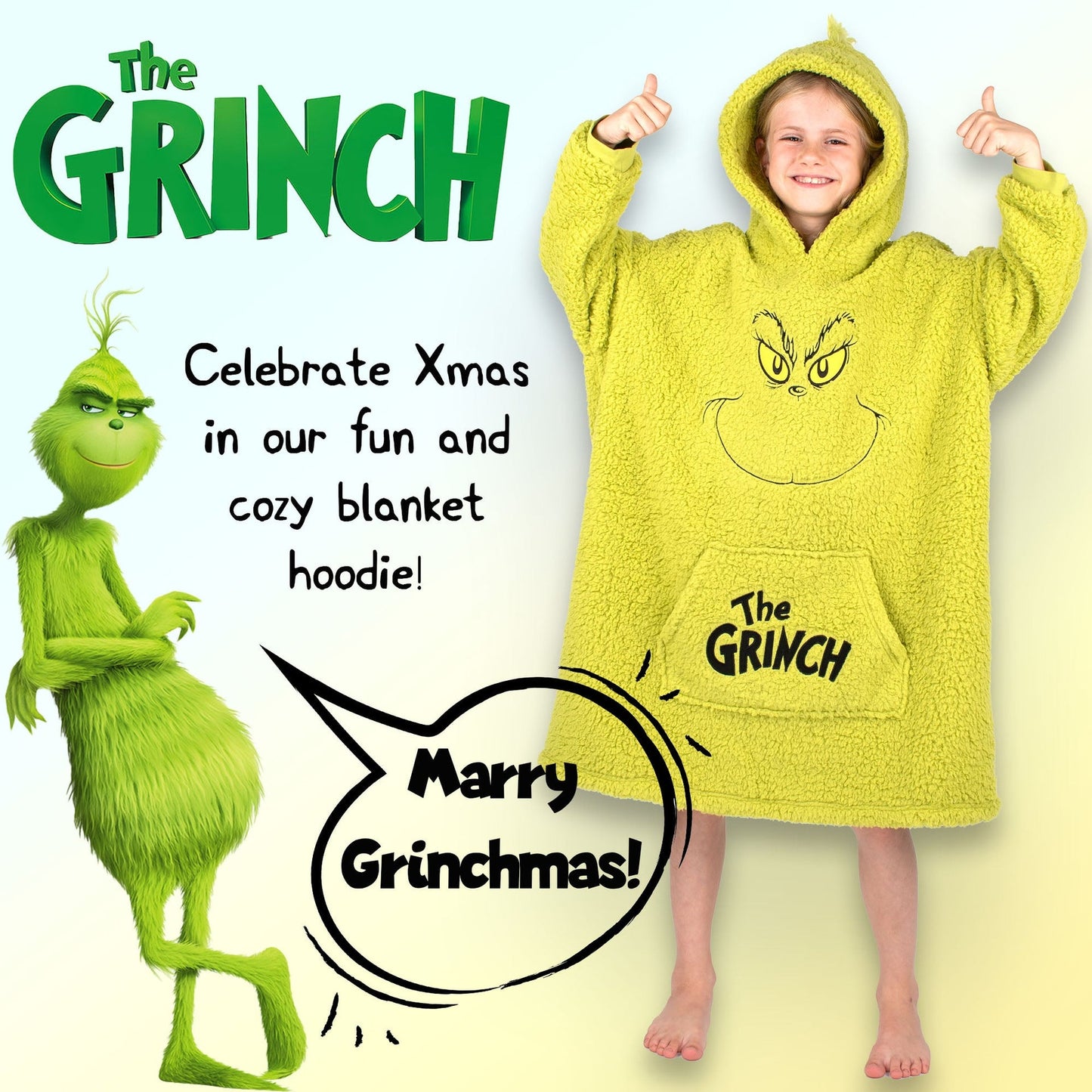 Sweat plaid oversize – The Grinch Oversized Blanket