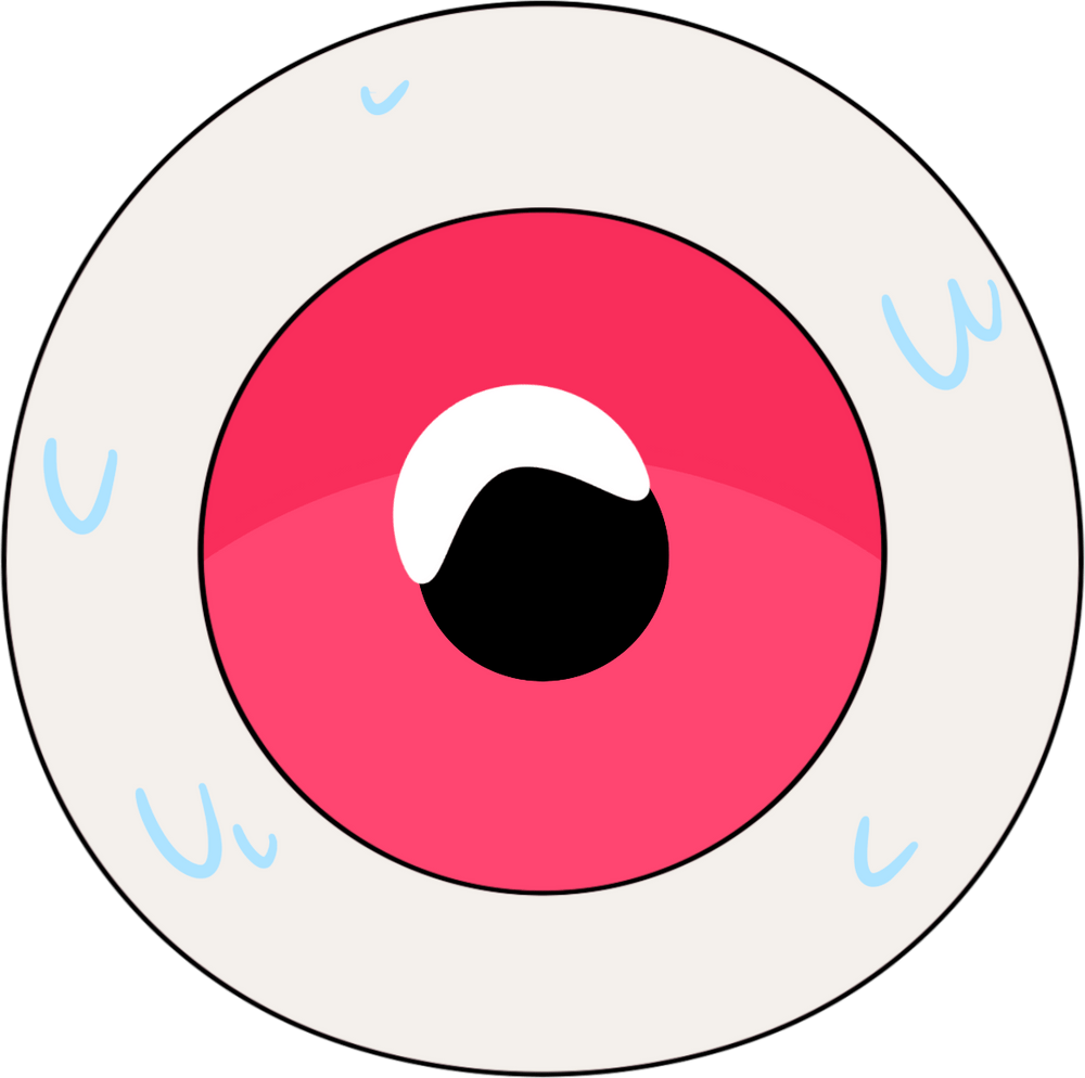 Halloween Eyeball Stickie (6in)