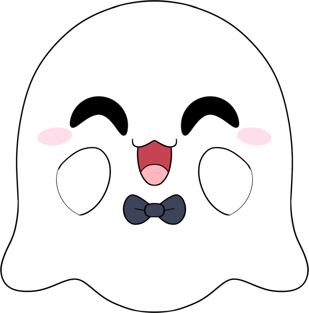 Halloween Ghost Stickie (6in)