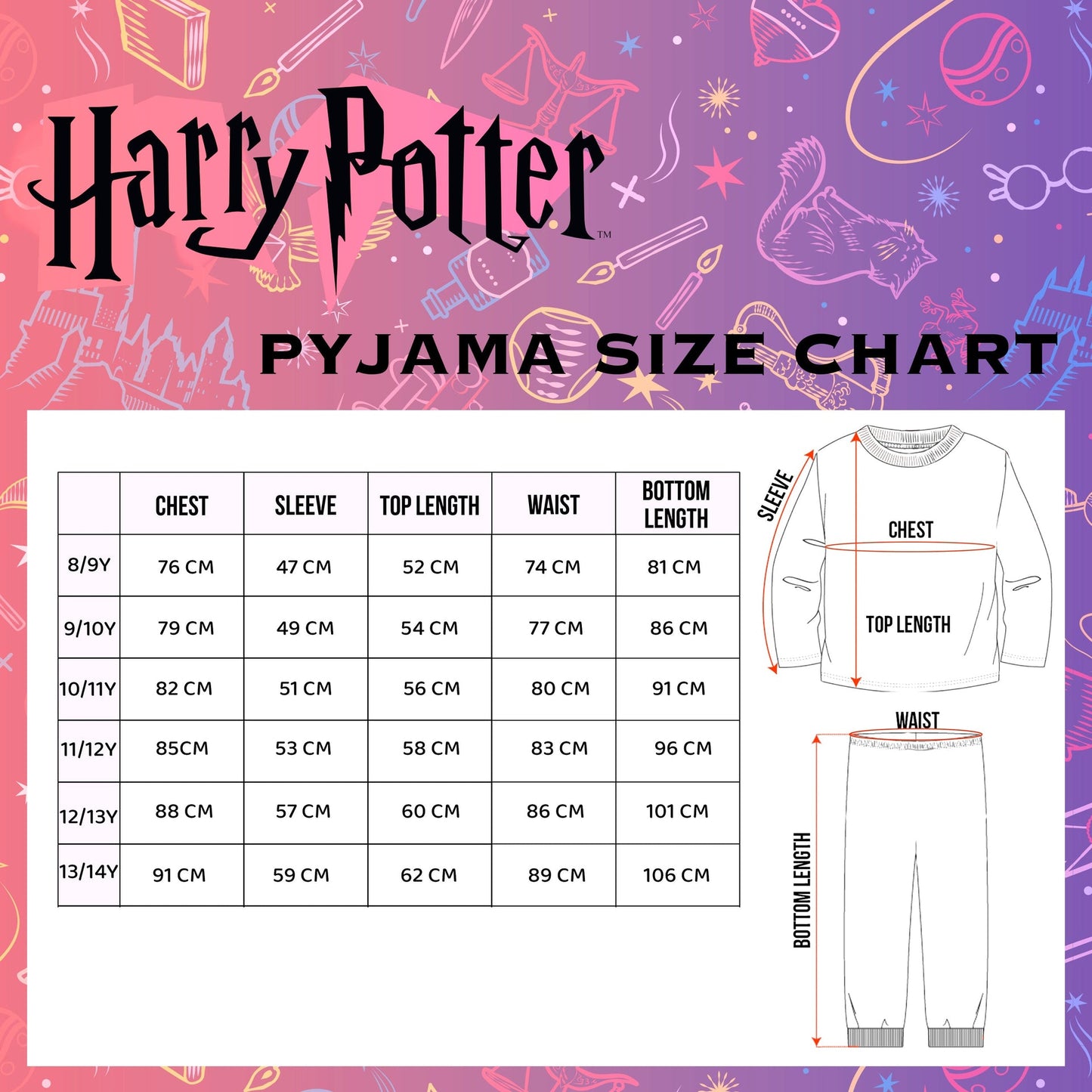 Pyjama – Set Harry Potter – noir