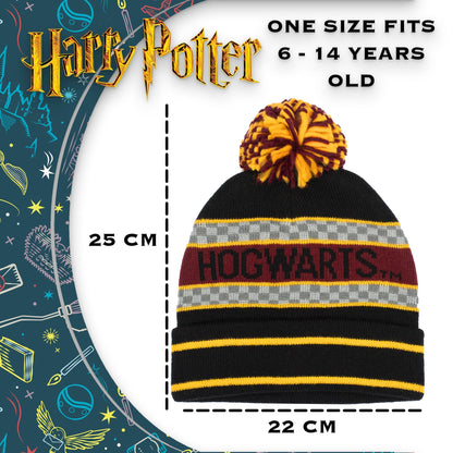 Bonnet – Harry Potter Winter Hat – noir