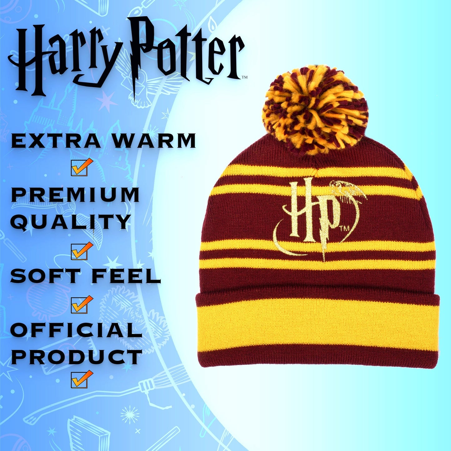 Bonnet – Harry Potter Winter Hat – Burgundy