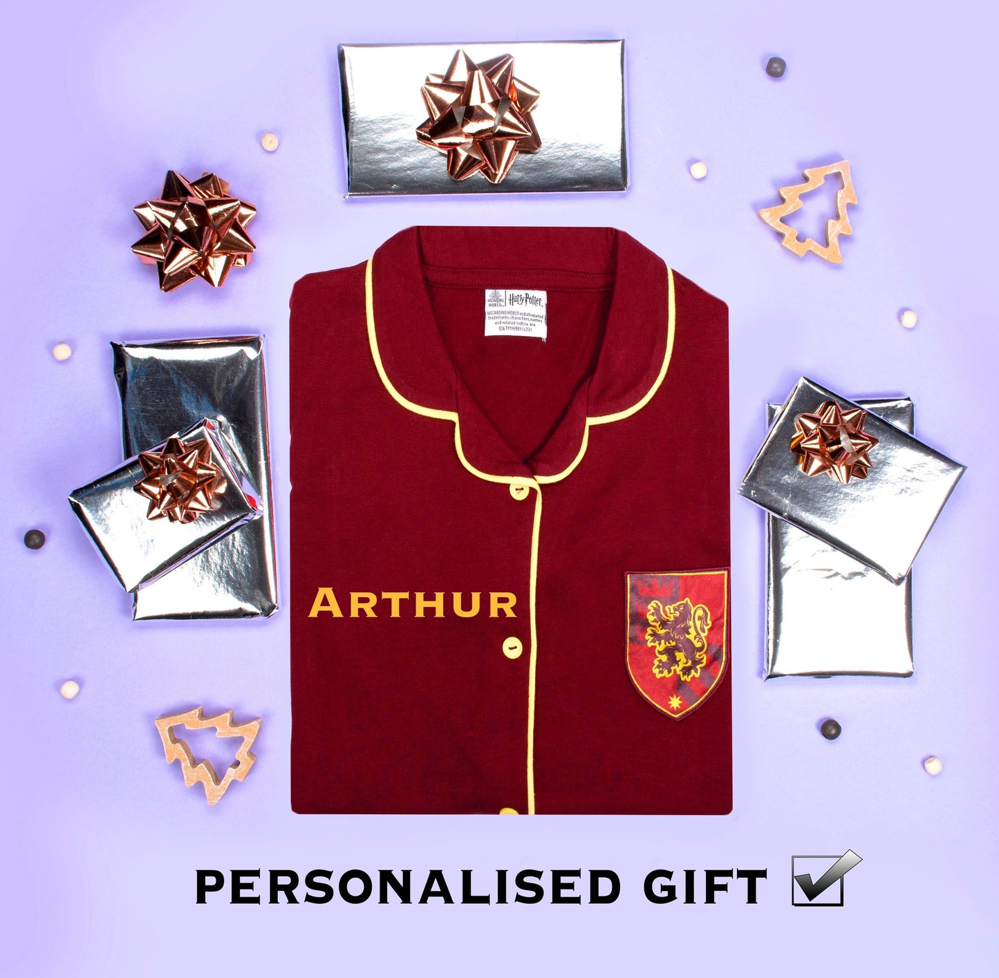 Pyjama – Harry Potter with Buttons – Burgundy