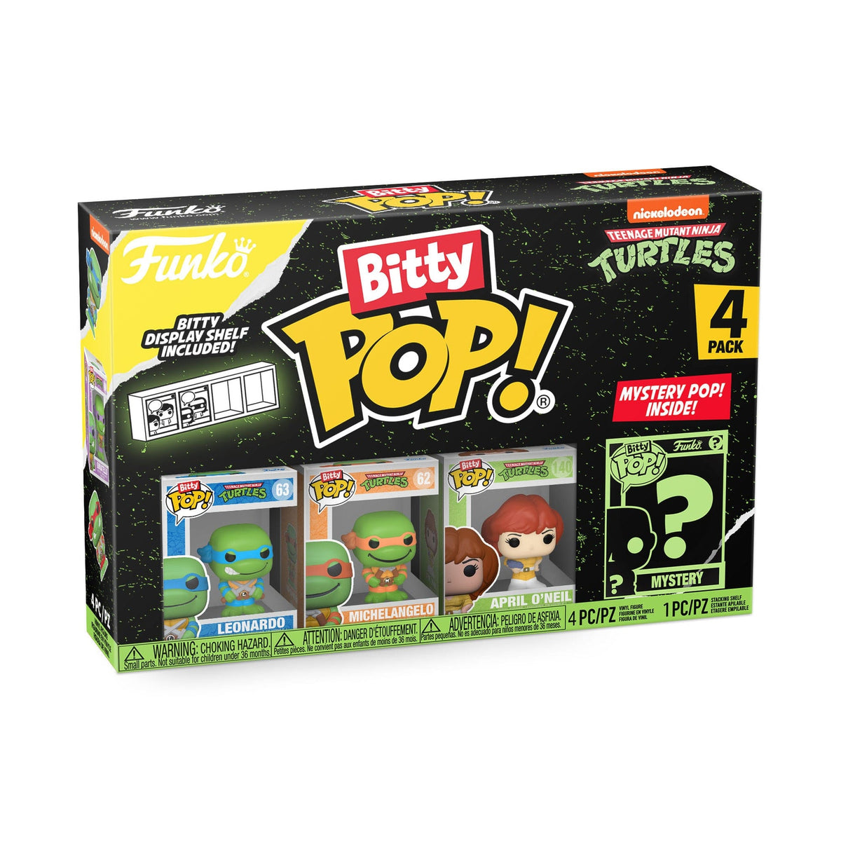 bitty pop teenage mutant ninja turtles 4 pack series 1