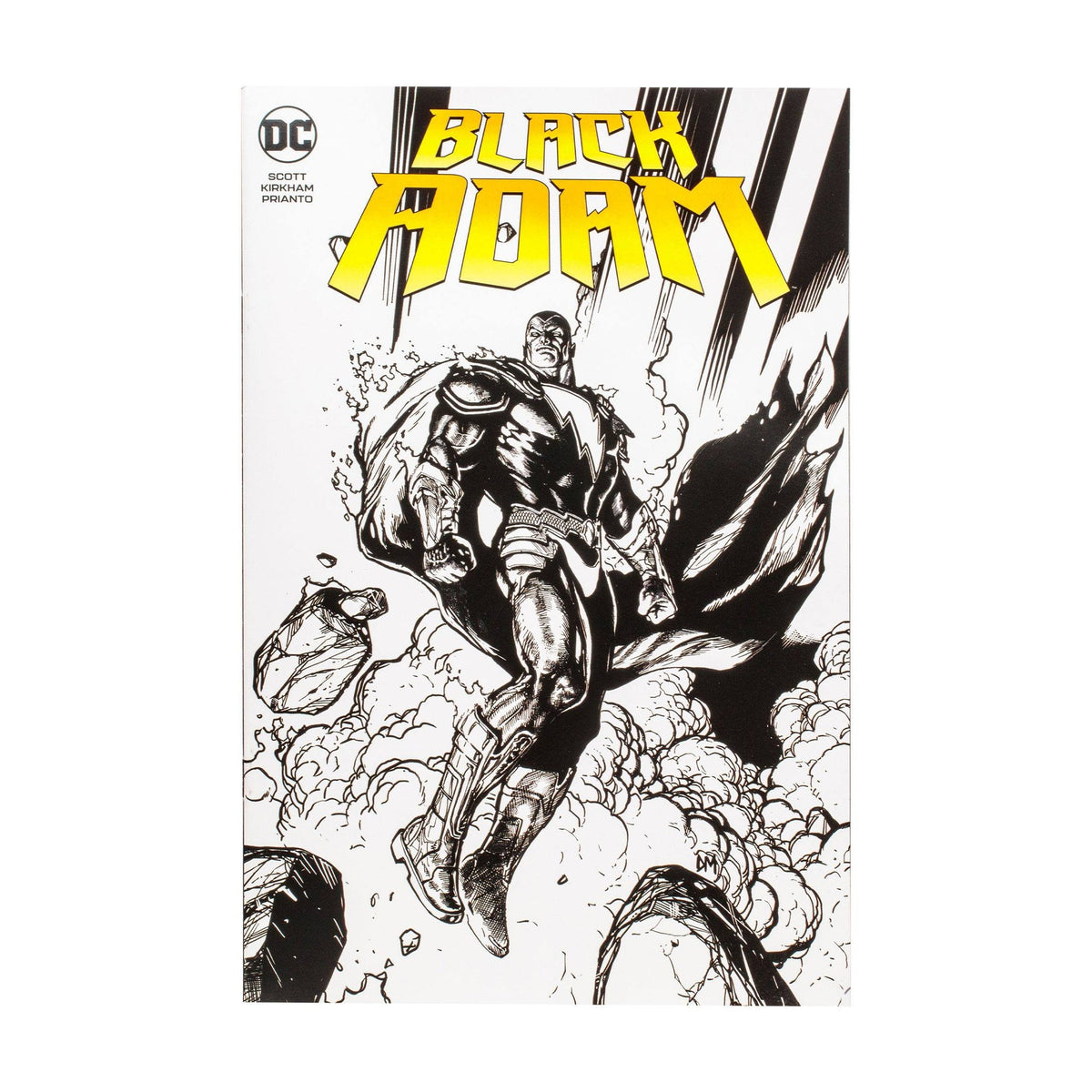 Black Adam avec Comic Black Adam (Line Art Variant)