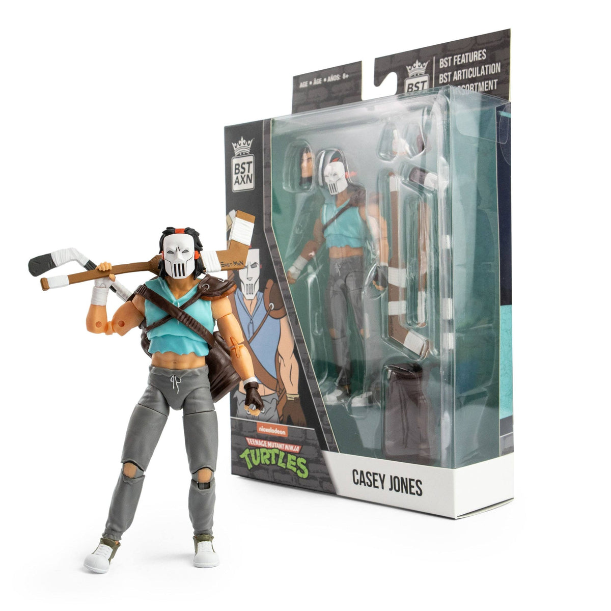 Figurine BST AXN Casey Jones 13 cm - Tortues Ninja