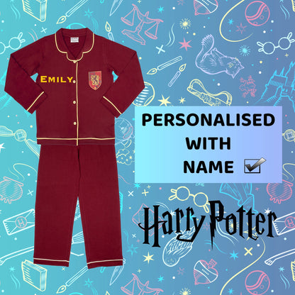 Pyjama – Harry Potter with Buttons – Burgundy