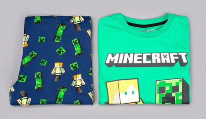 Pyjama Minecraft – vert & bleu