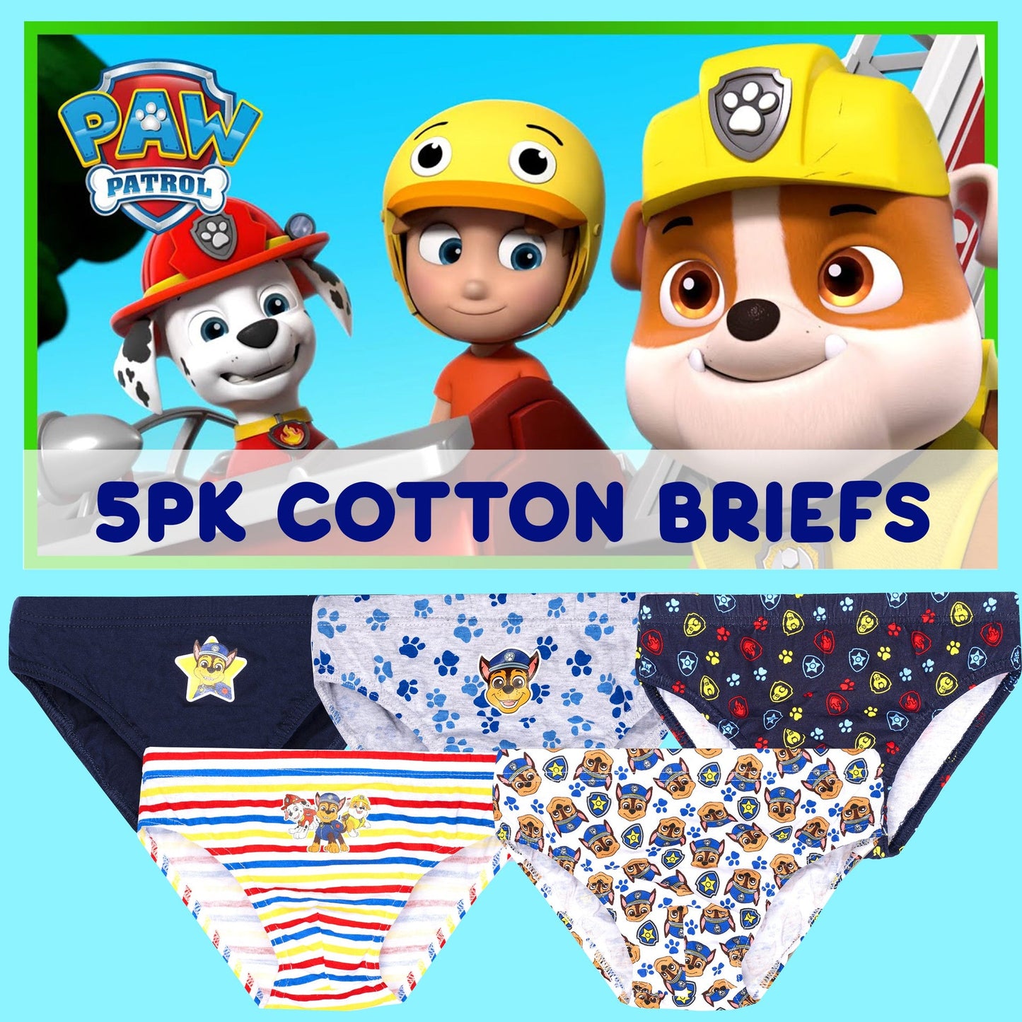 Sous-vêtement enfant – PAW Patrol – bleu
