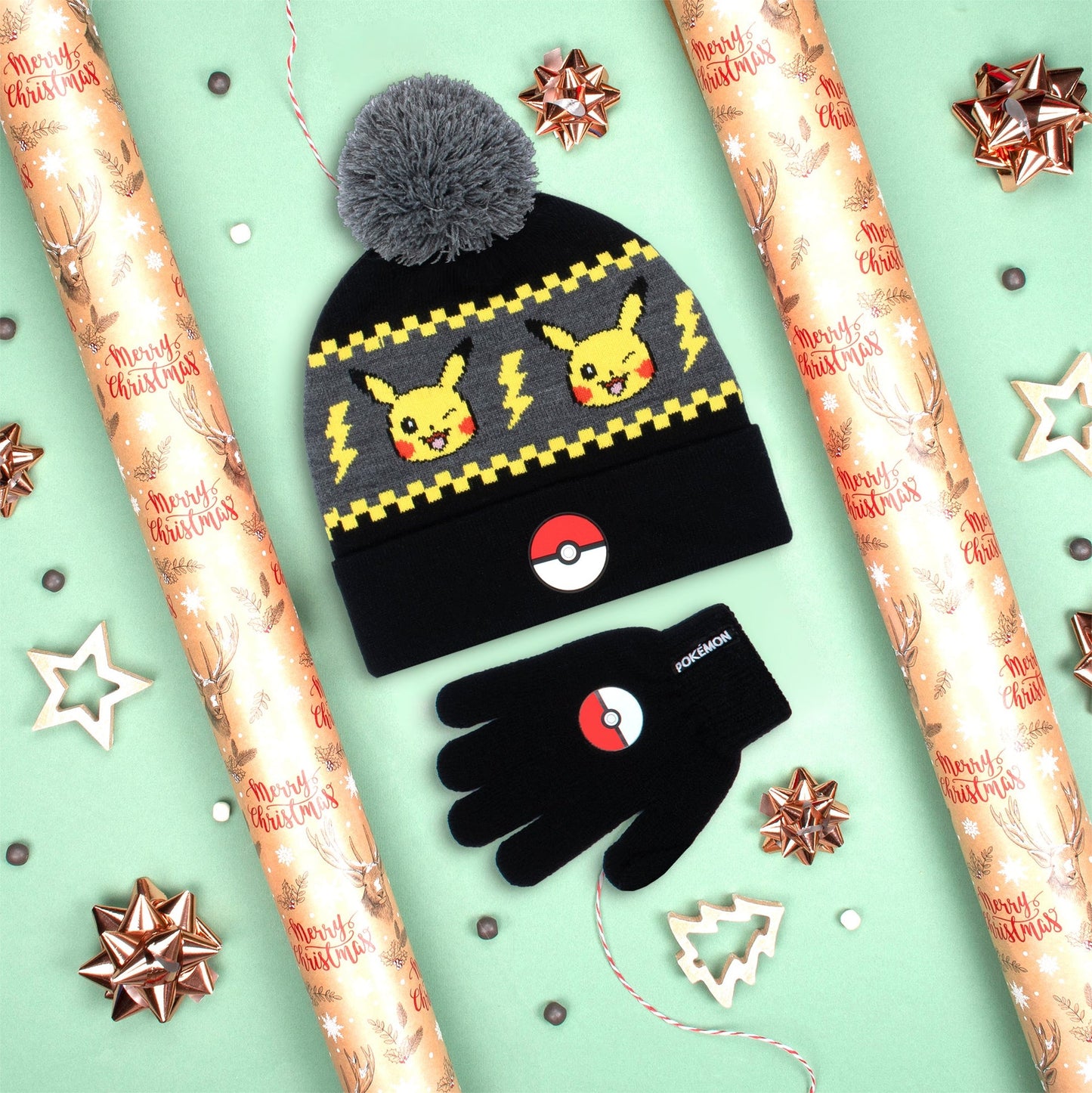 Ensemble bonnet et gants – Pikachu set