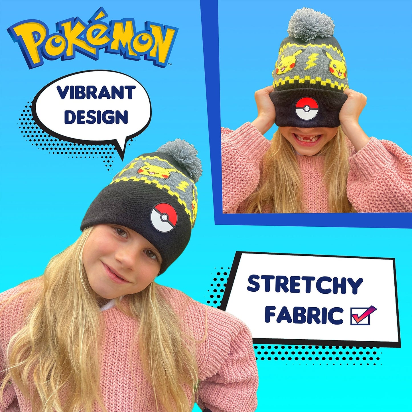 Ensemble bonnet et gants – Pikachu set