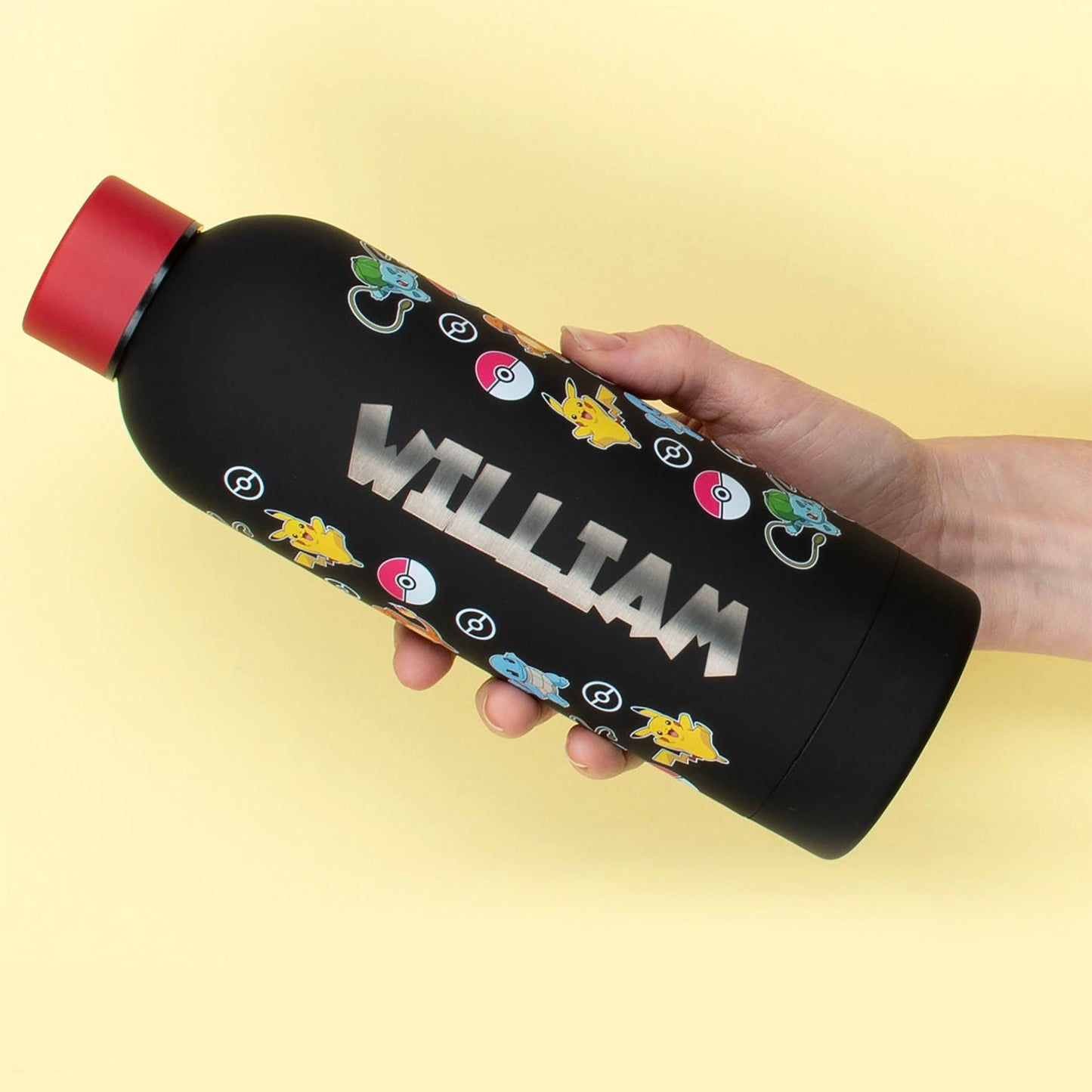 Gourde en acier inoxydable – acier inoxydable Bottle – Pokemon rouge