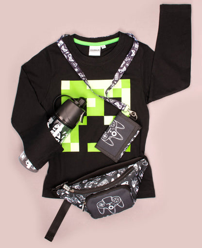 T-shirt Minecraft – Top – noir