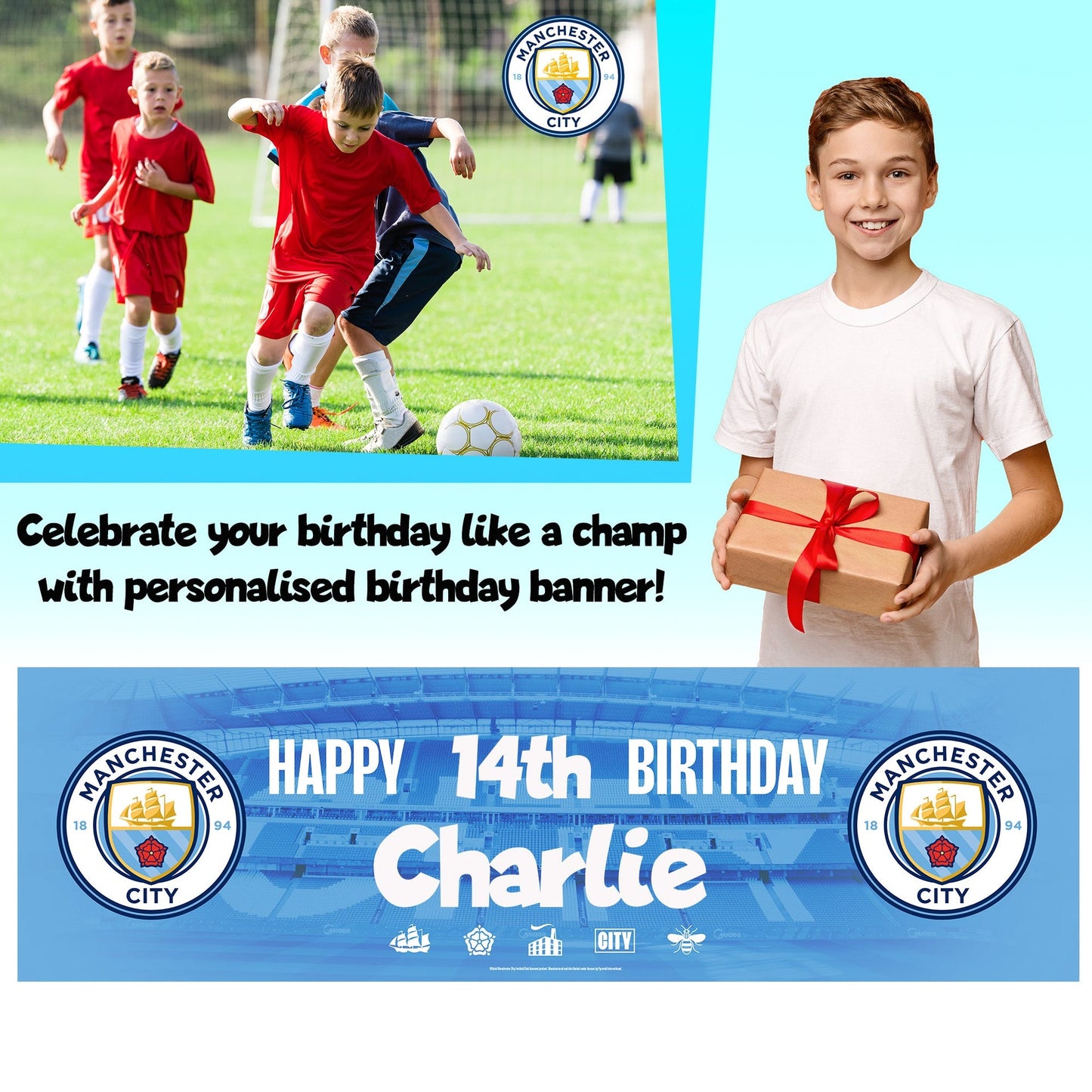 Bannière d’anniversaire – Manchester City