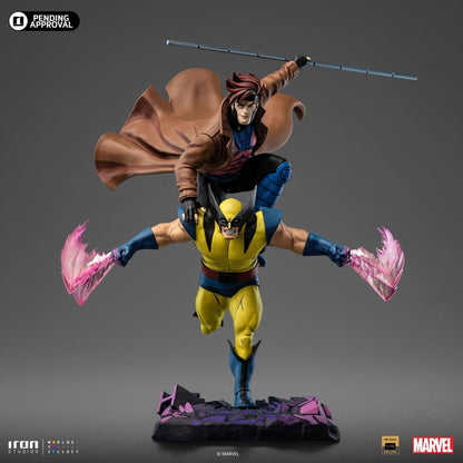 Statue Gambit e Wolverine - X-Men 97 - Art Scale 1/10 - Marvel Comics