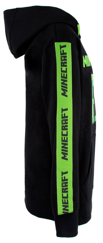 Minecraft vert Creeper sweat à capuche – noir