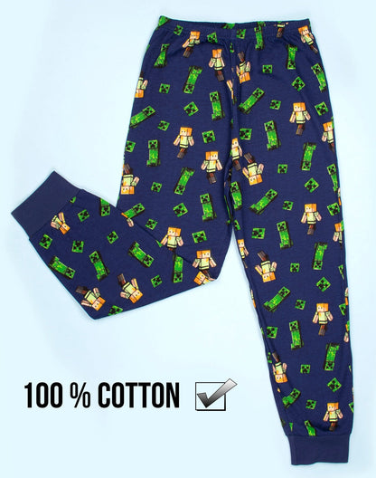 Pyjama Minecraft – vert & bleu