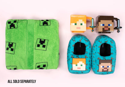 Chaussons enfant – Minecraft 3D – Alex et Steve