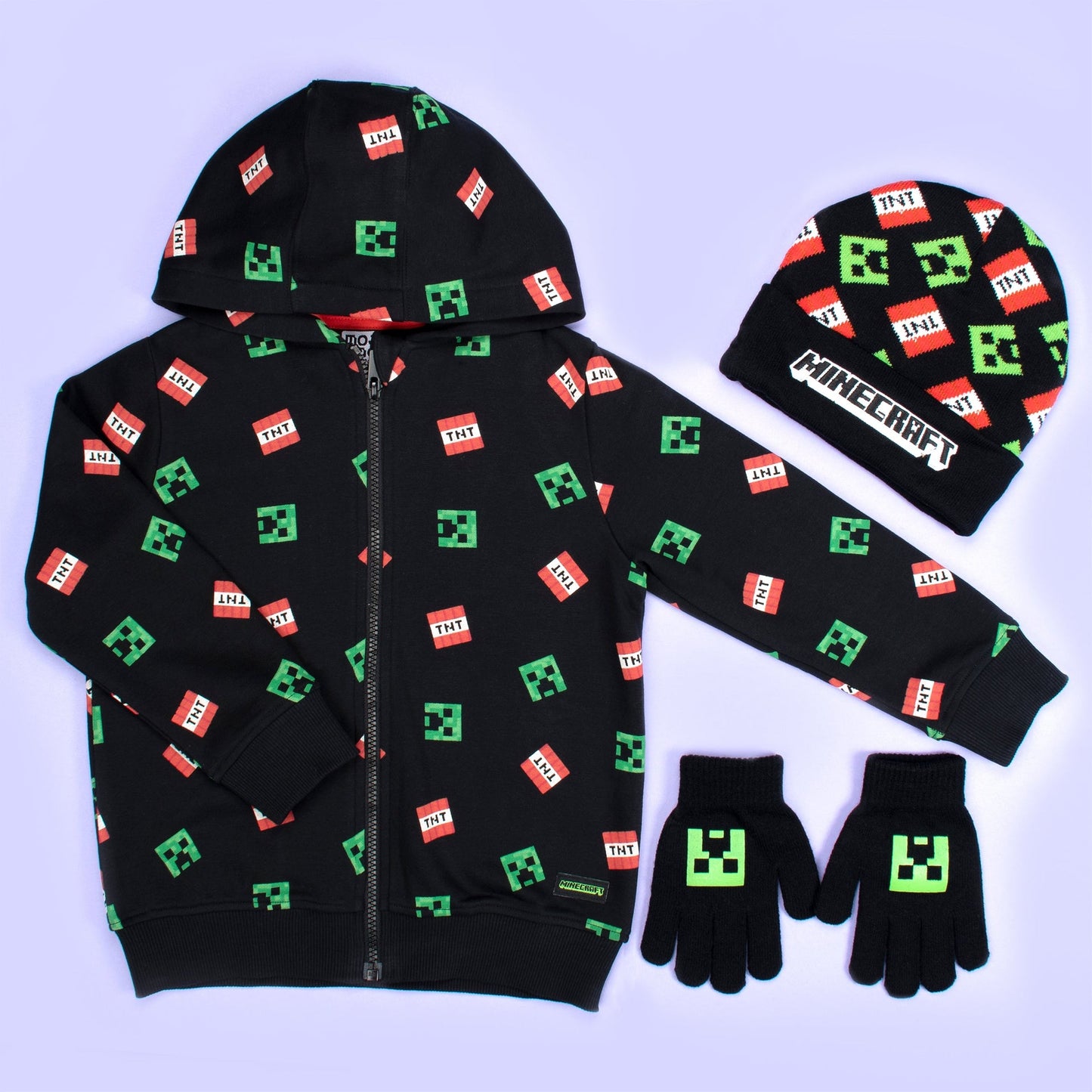 Ensemble bonnet et gants – Minecraft Set