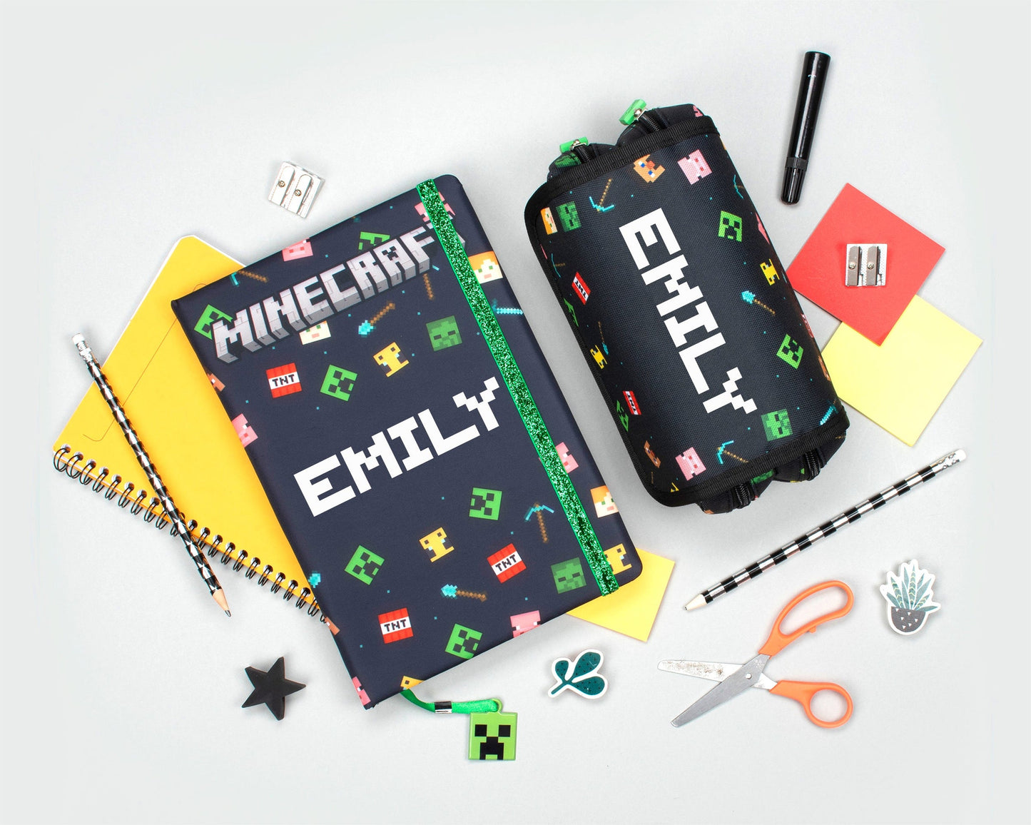Carnet – Minecraft – noir