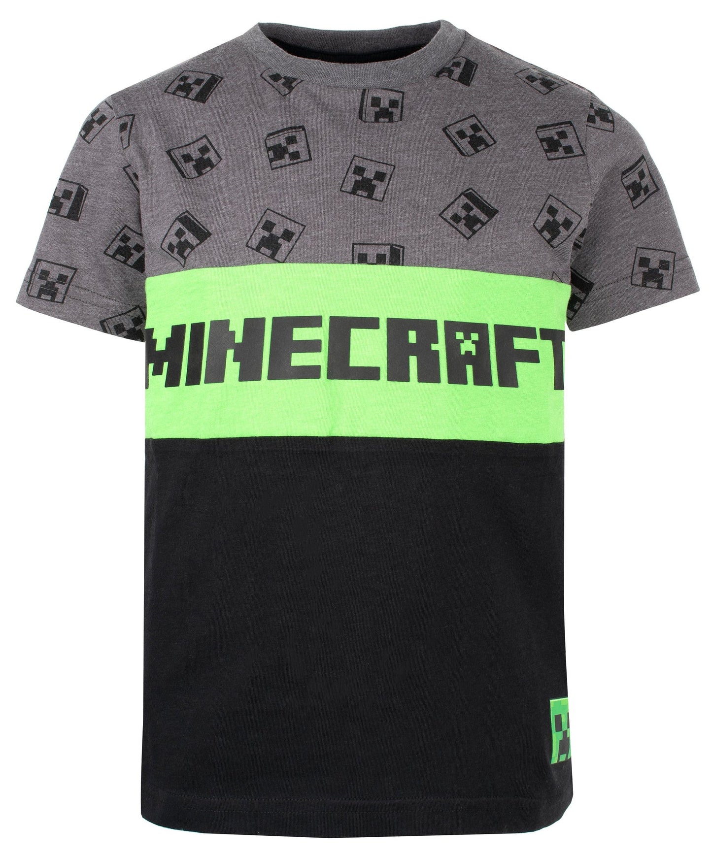 T-shirt Minecraft – Creeper T-shirt – gris