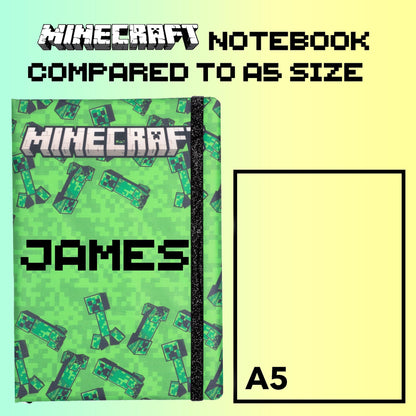 Carnet – Minecraft – vert
