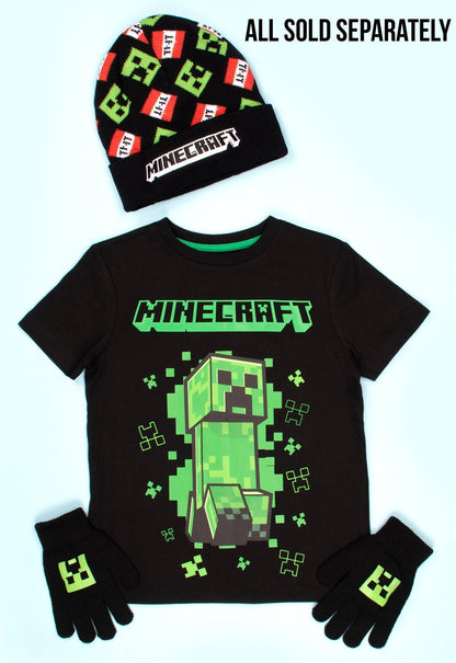 T-shirt Minecraft – Creeper T-shirt – noir