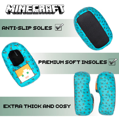 Chaussons enfant – Minecraft 3D – Alex et Steve