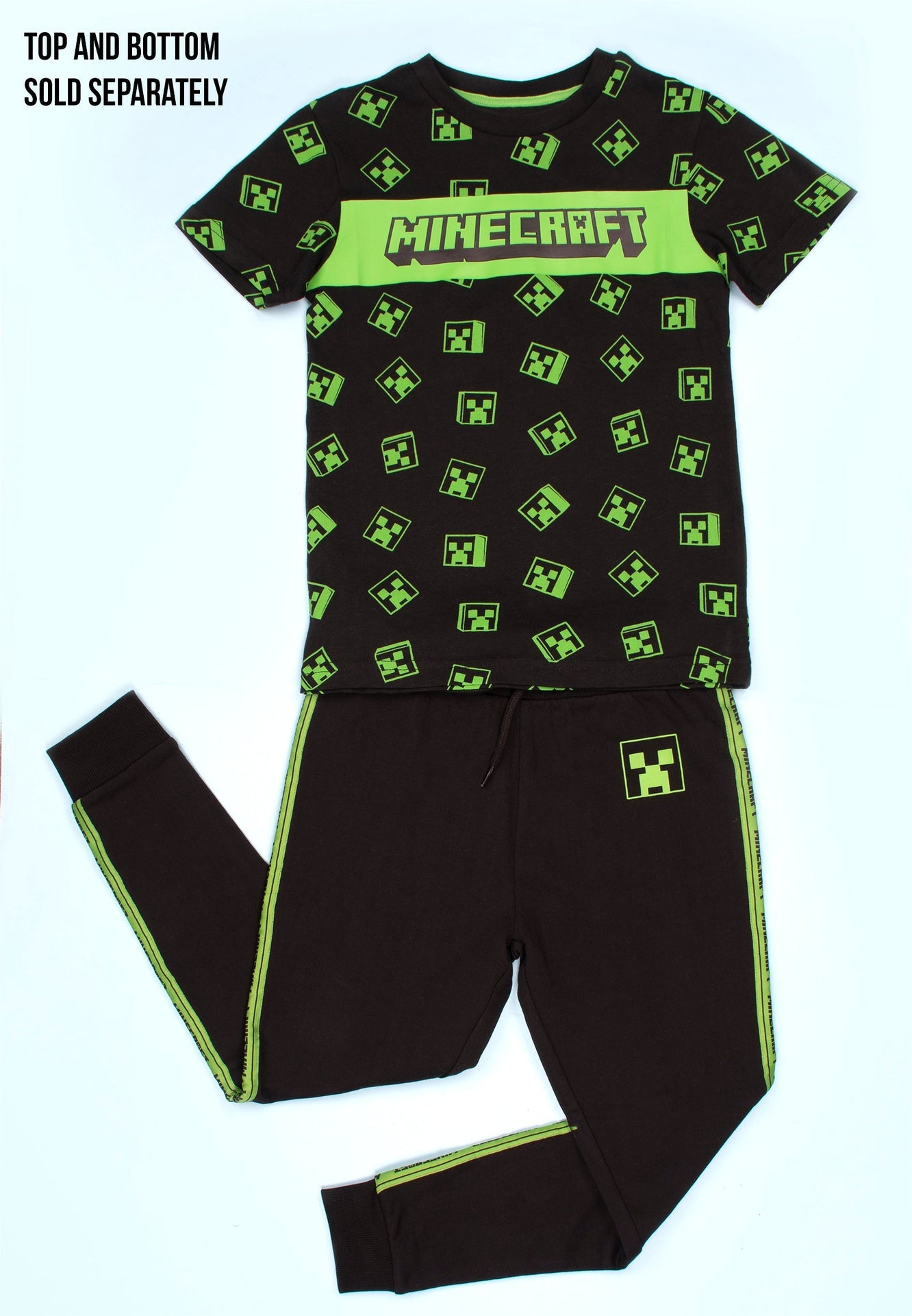 T-shirt Minecraft – Creeper T-shirt – noir