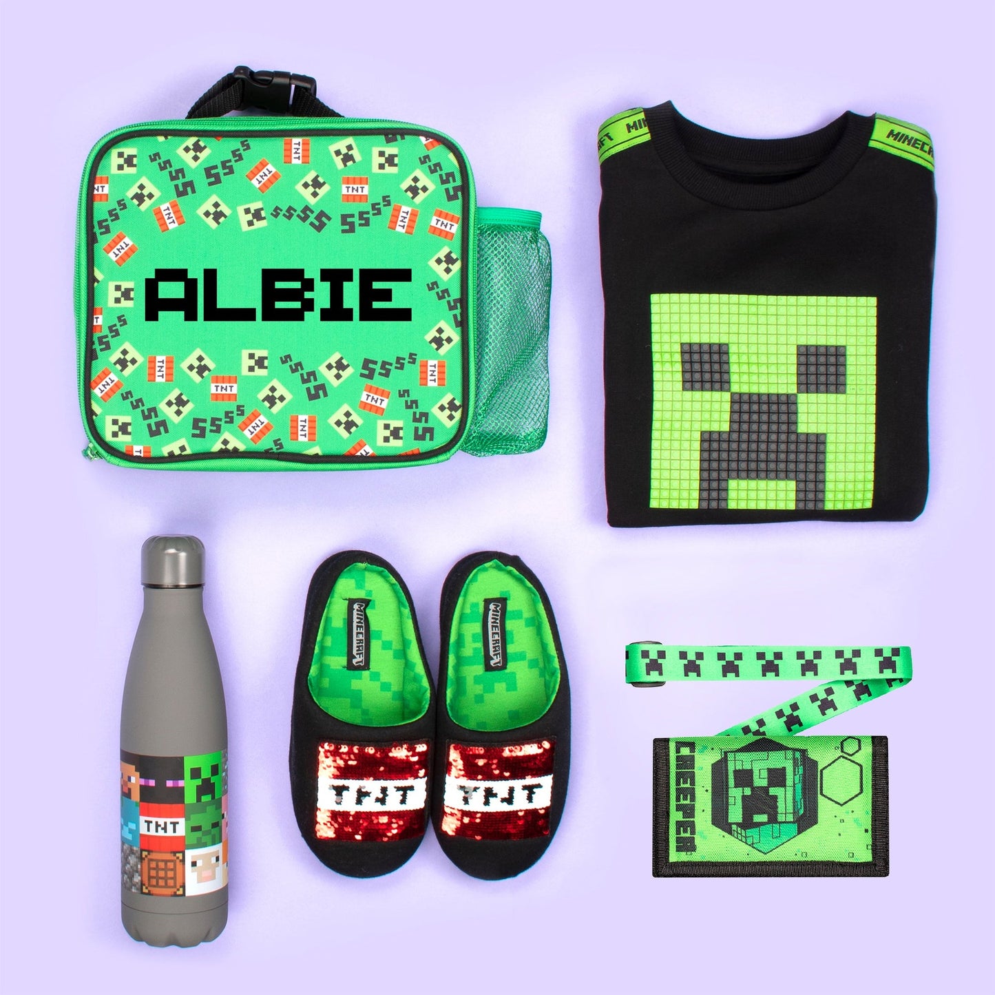 Minecraft Kids portefeuille – vert Creeper