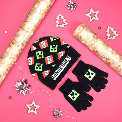 Ensemble bonnet et gants – Minecraft Set