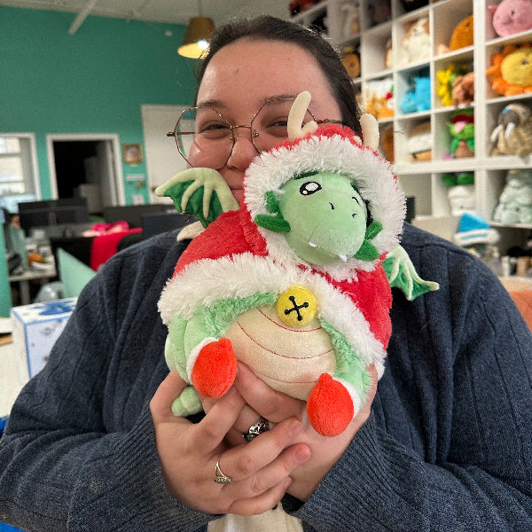 Peluche Mini Squishable – Dragon de Noël