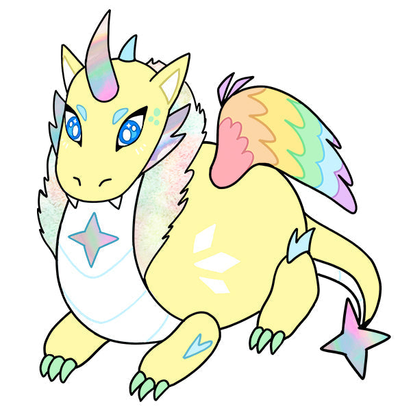 Peluche Mini Squishable – Dragon Prismatique