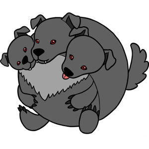 Peluche Mini Squishable – Cerbère