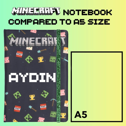 Carnet – Minecraft – noir