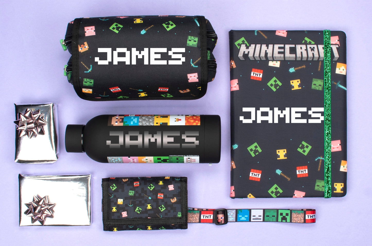 Carnet – Minecraft – noir